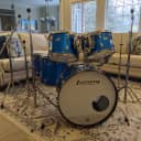 Ludwig 1974 Blue Silk Drums with Original Hardware Plus Cases