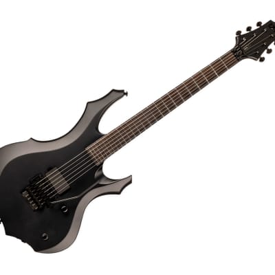 ESP LTD F Black Metal Electric Guitar - Black Satin image 1