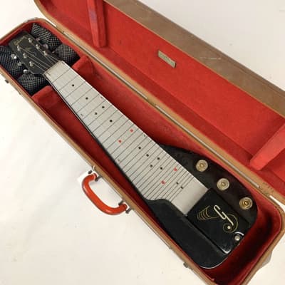 Gibson Century 6 Lap Steel in factory Black , with original Gibson Hardshell case image 5