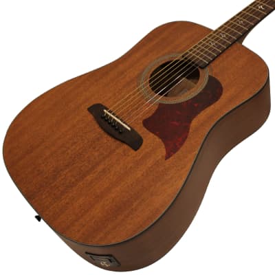 Sawtooth Mahogany Series Dreadnought Acoustic Electric Guitar with Mahogany Back and Sides image 5