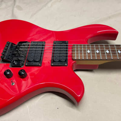 B.C. Rich NJ Series Eagle Guitar - electronics modified - Red image 5