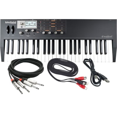 Waldorf Blofeld Keyboard Synthesizer - Black / Shadow Edition CABLE KIT