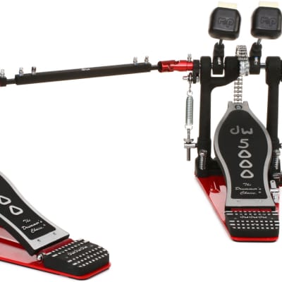DW DWCP5002TD4 5000 Series Turbo Double Bass Drum Pedal  Bundle with DW DWCP5700 5000 Series Boom Cymbal Stand image 1