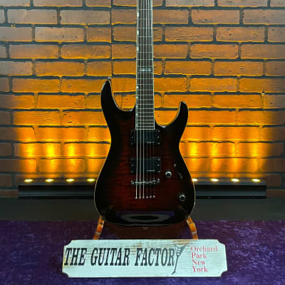 2007 ESP LTD MH-250NT Electric Guitar - Dark Brown Sunburst Quilt Top for sale