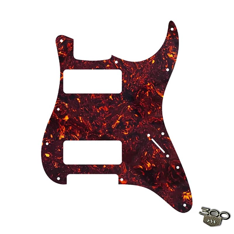 4 Ply Brown Tortoise Double P90 Strat Style Pickguard image 1