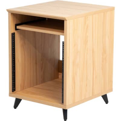 Gator Elite Furniture Series 10U Studio Rack Table in Natural Maple Matte Finish GFW-ELITEDESKRK-MPL image 4
