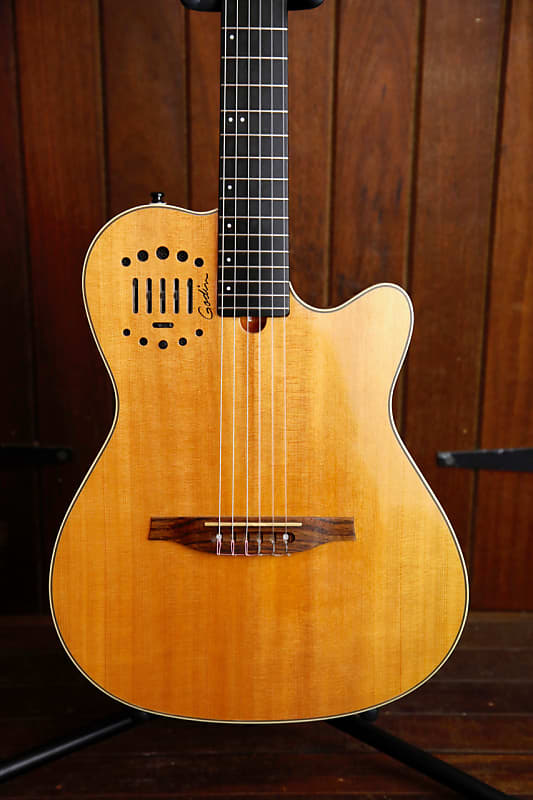 Godin Multiac Nylon String Natural AcousticElectric Guitar Reverb