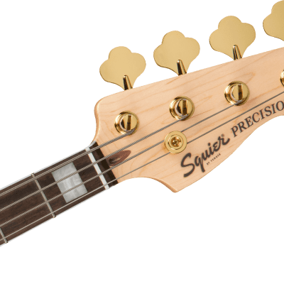 Immagine Squier 40th Precision Bass LRL Gold Edition Lake Placid Blue - 5