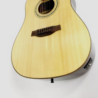 Klema K300JS-CE Solid Spruce Top,Dreadnought Acoustic Guitar,Fishman EQ+Free Bag - With a Bag image 2
