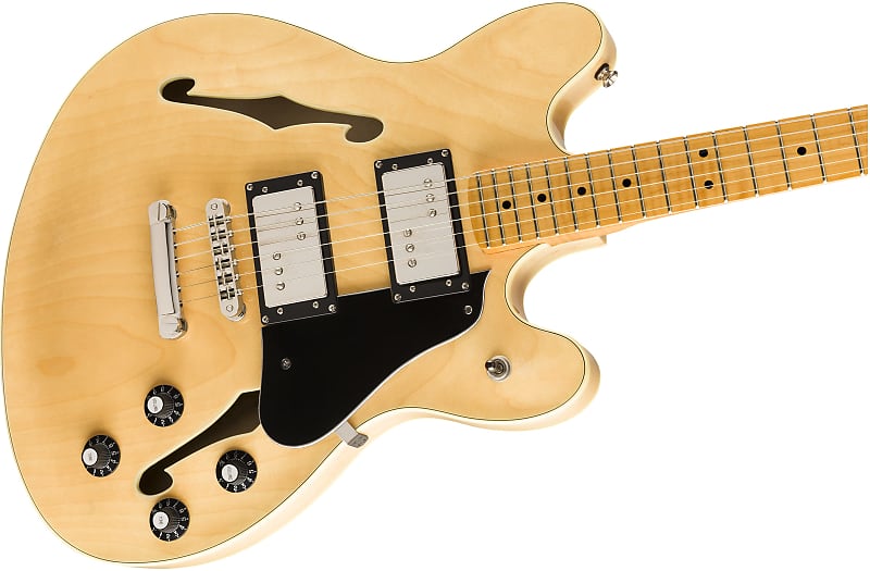Squier Classic Vibe Starcaster Electric Guitar, Maple Fingerbaord, Natural image 1