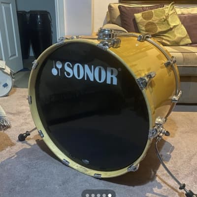 Sonor Bass Drum Yellow Gloss image 1