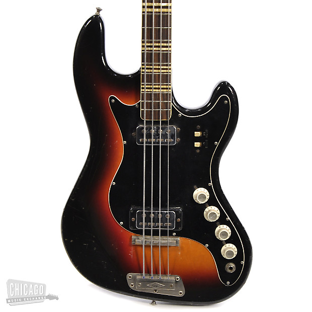 Hofner Solid Body Bass 1960s Sunburst Reverb