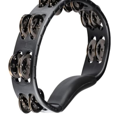 Meinl Percussion Headliner Series Hand Held ABS Tambourine Black Dual (HTBK) image 2