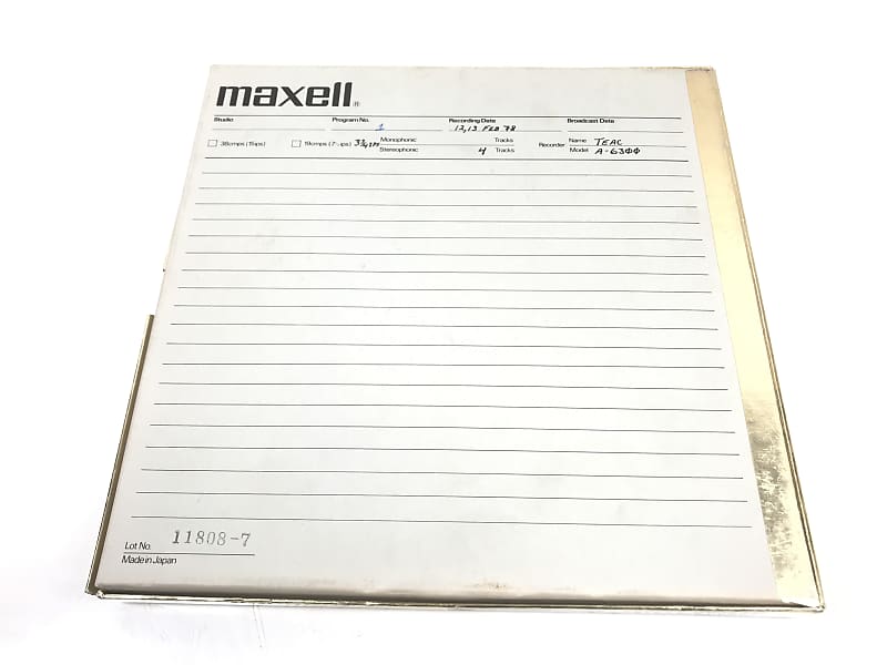 Maxell 35-180 1/4 Sound Recording Tape - OD&D