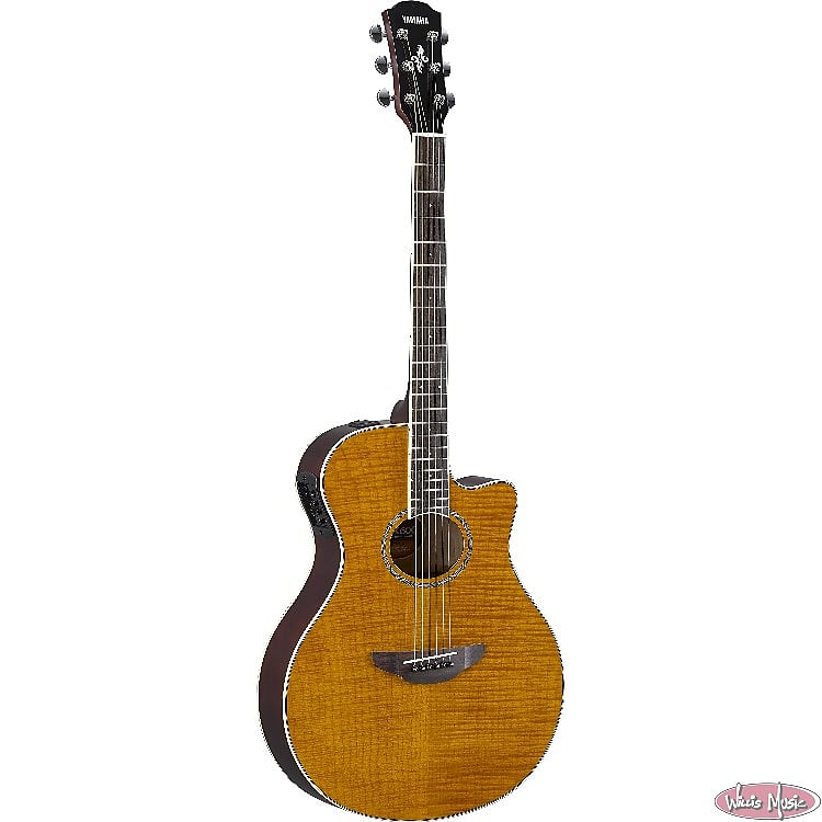 Yamaha APX600FM Thinline Amber Acoustic/ Electric Guitar image 1