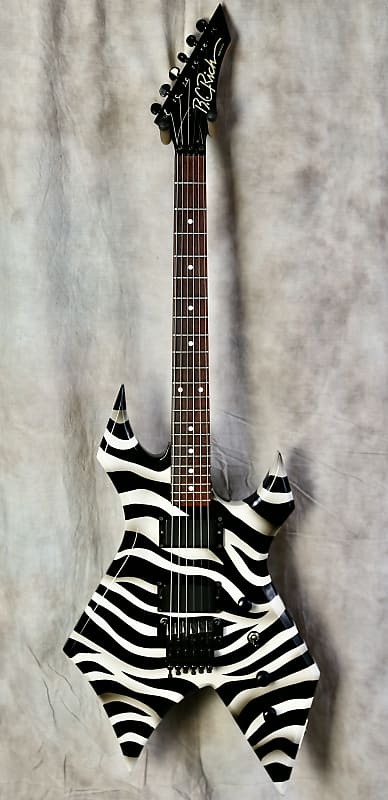 BC Rich Warlock 1988 Zebra | Reverb