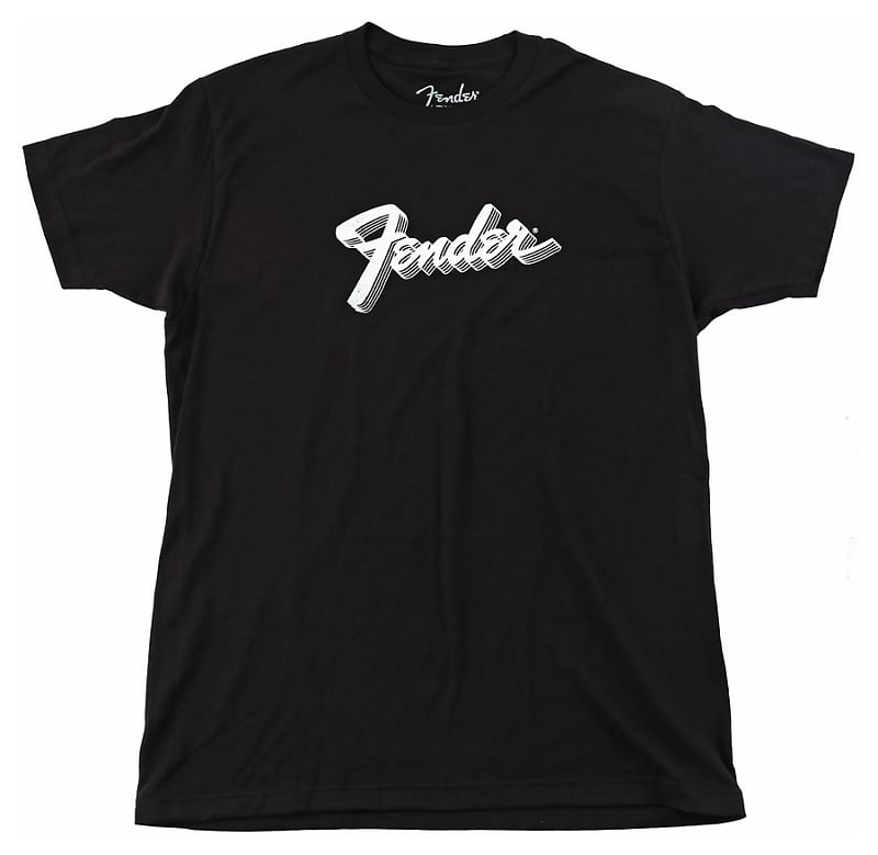 Fender 3D Logo T-Shirt Black Medium image 1