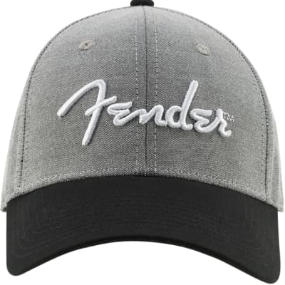 Genuine Fender Hipster Dad Hat, Gray/Black One Size Fits Most 919-0121-000 image 2