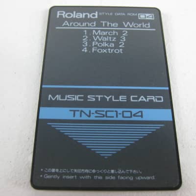 Roland Music Style Card TN-SC1-04 Around the World image 1