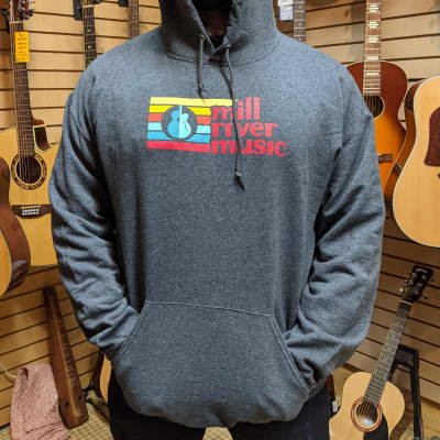 Immagine Mill River Music Pullover Hoodie 1st Edition Main Logo Unisex Ch Heather 3XL - 2