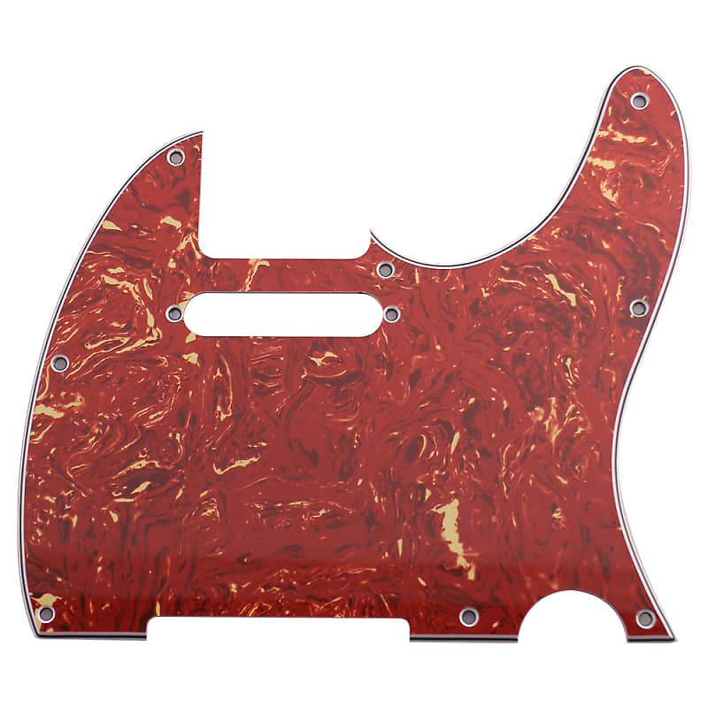 Replacment Red Tortoise Shell Tele Pickguard for Standard Tele Electric Guitar image 1