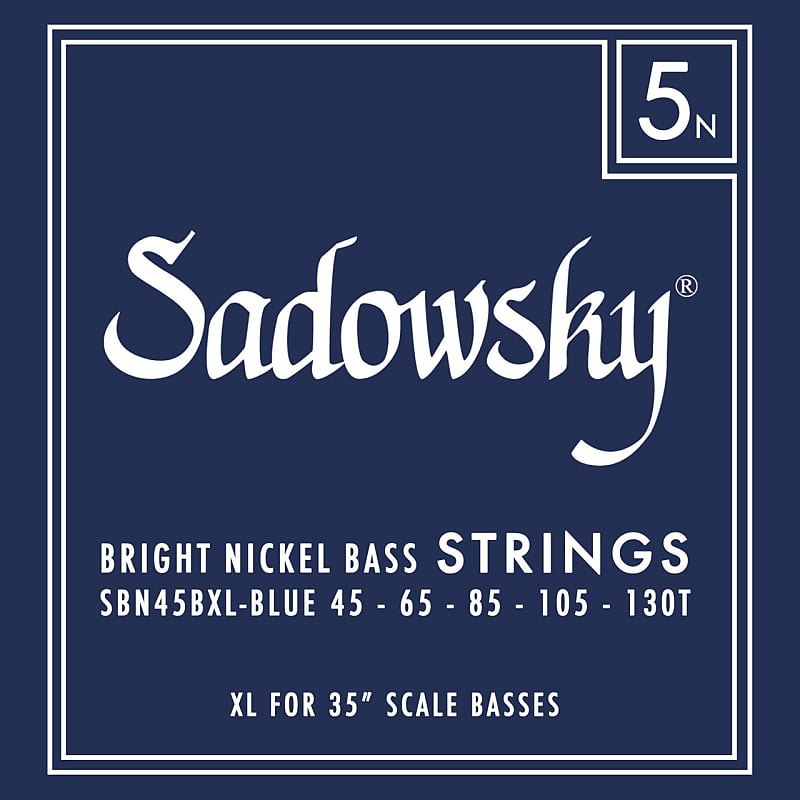 Sadowsky Blue Label Taperwound Nickel Bass Strings; Reverb Canada