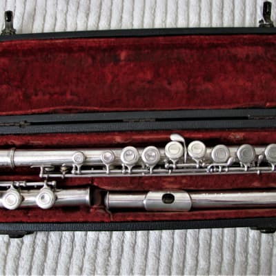 DeFord Flute, Silver plated, Used -looks good, needs work image 1
