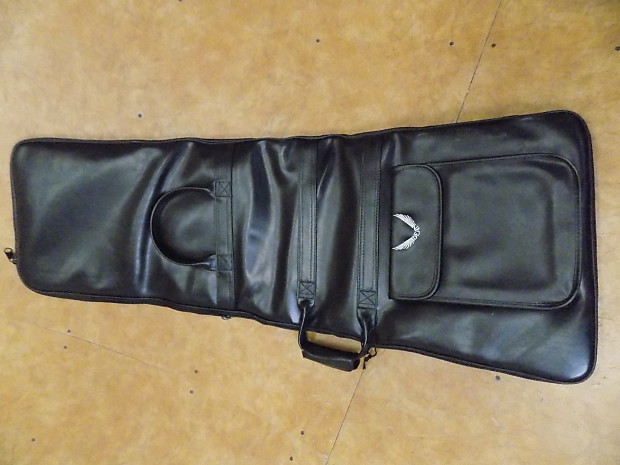 Dean Leather Guitar Gig Bag/Case Black Leather | Reverb
