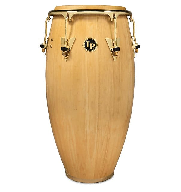 Latin Percussion Classic Series Wood Conga Drum - Natural Gold Trim - LP559X-AW image 1