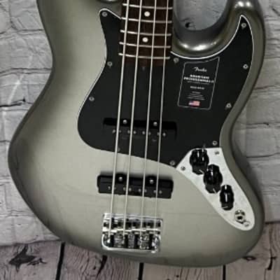 Fender American Professional II 4-String Jazz Bass, Mercury with Case 9.0 lbs