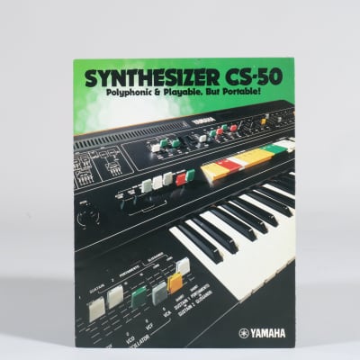 Yamaha CS-50 polyphonic synthesizer brochure