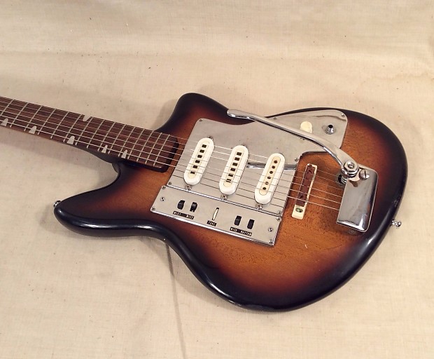 Guyatone LG-130T Electric 3 Pickup Guitar 1960's Sunburst Guyatone LG-130T Electric 3 Pickup Guitar 1960's Sunburst