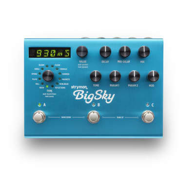 Strymon BigSky Reverberator Multi-Reverb Effects Pedal image 1