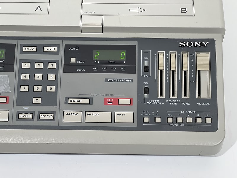 Sony BM-246 Confer-Corder 4 Track Cassette Tape Court Recorder