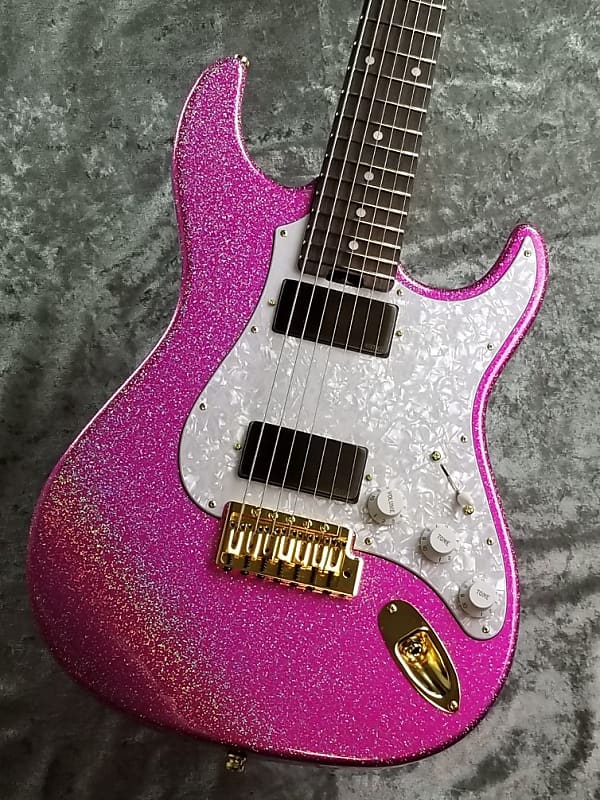 お買い得安い未使用品 ESP SNAPPER-7 Ohmura Custom Pink Monster 15th Anniversary Limited Edition 大村孝佳デビュー15周年記念 期間限定受注生産 ESP