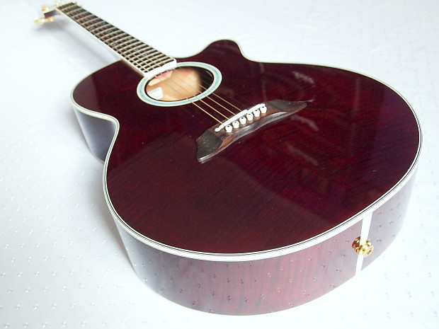 Takamine NPT-110 1997 Transparen Wine Red | Reverb