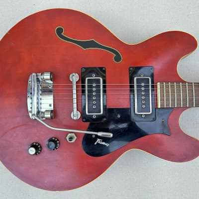 Framus Atlantik 6 Vintage '70s Electric Guitar - Red image 2