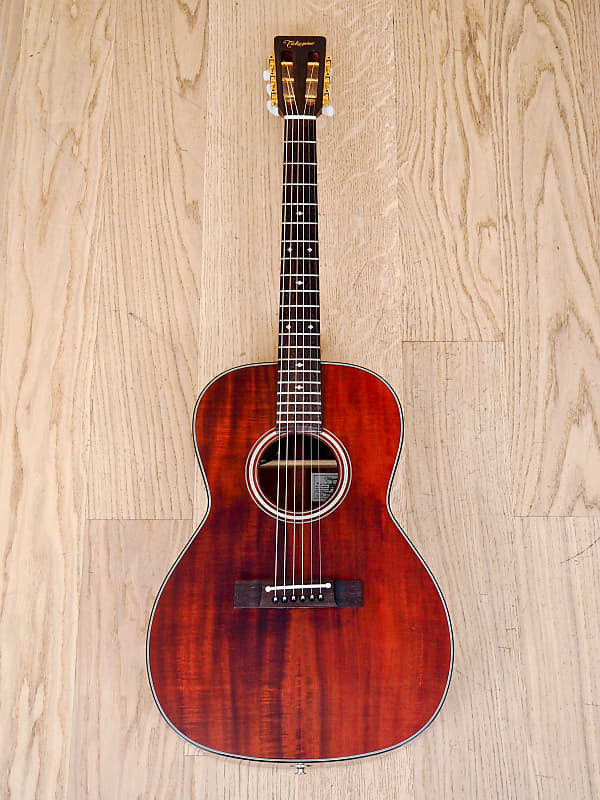 1999 Takamine PT-406 Koa Parlor Acoustic Guitar Near Mint