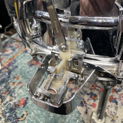 Ludwig 14"x5" 410 Super Sensitive Snare Drum. Early 1960s Pre-Serial Number - Chrome Over Aluminum. image 12