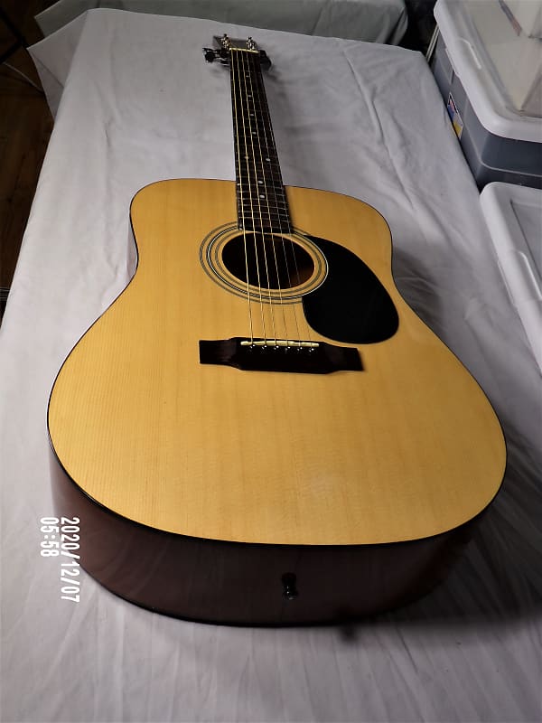 ASC S101-Acoustic Guitar/Gloss Natural (+ Bonus Extras) image 1