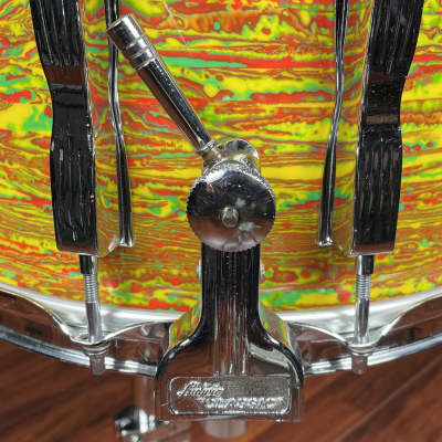 Ludwig Vintage Drums Citrus Mod Coliseum Snare Drum 8x14 Used image 4
