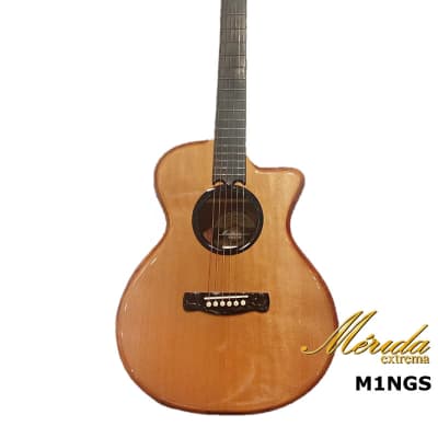 Merida MINGS Solid Spruce & Mahogany mini Grand Auditorium cutaway acoustic guitar (Traveling) image 3