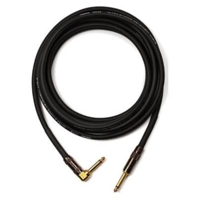 Mogami Platinum Electric Guitar Bass Keyboard Instrument Right Angle Cable, 6 ft image 2