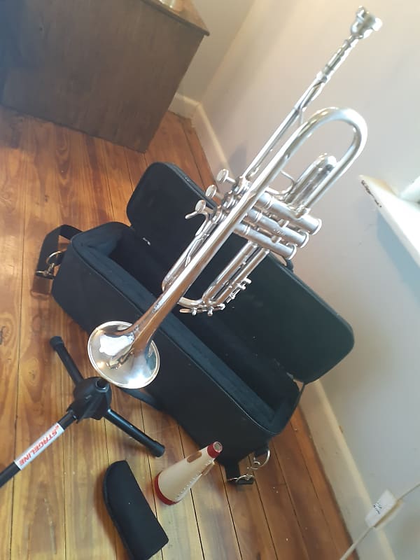 BACH Trumpet (OMEGA) SILVER PLATED Reverb