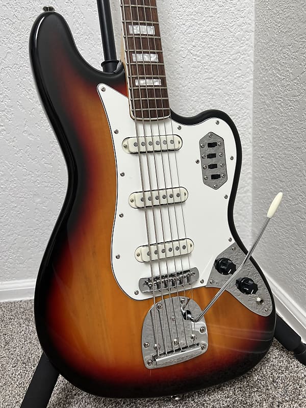 2014 Squier Vintage Modified Bass VI Sunburst/Rosewood | Reverb