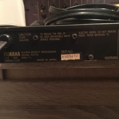 【中古】YAMAHA FX770 GUITAR EFFECT PROCESSOR 中古】YAMAHA FX770 GUITAR EFFECT PROCESSOR Yamaha FX770