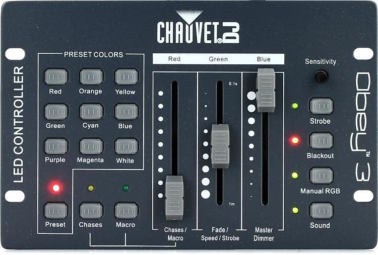 Chauvet DJ Obey 3 3-Ch DMX Lighting Controller image 1