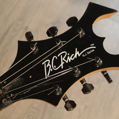 B.C. Rich Warlock - NJ Series- Black with Widow Headstock image 11