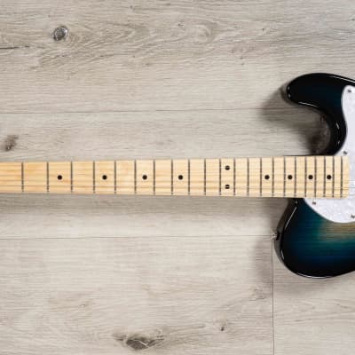 Mint G&L USA Limited Run ASAT Classic Alnico Thinline Guitar, No F-Hole, Mako Blue image 6