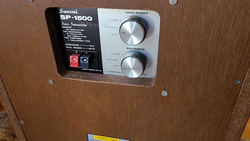 Vintage Sansui SP-1500 Loudspeaker |~| Excellent |~| 1968